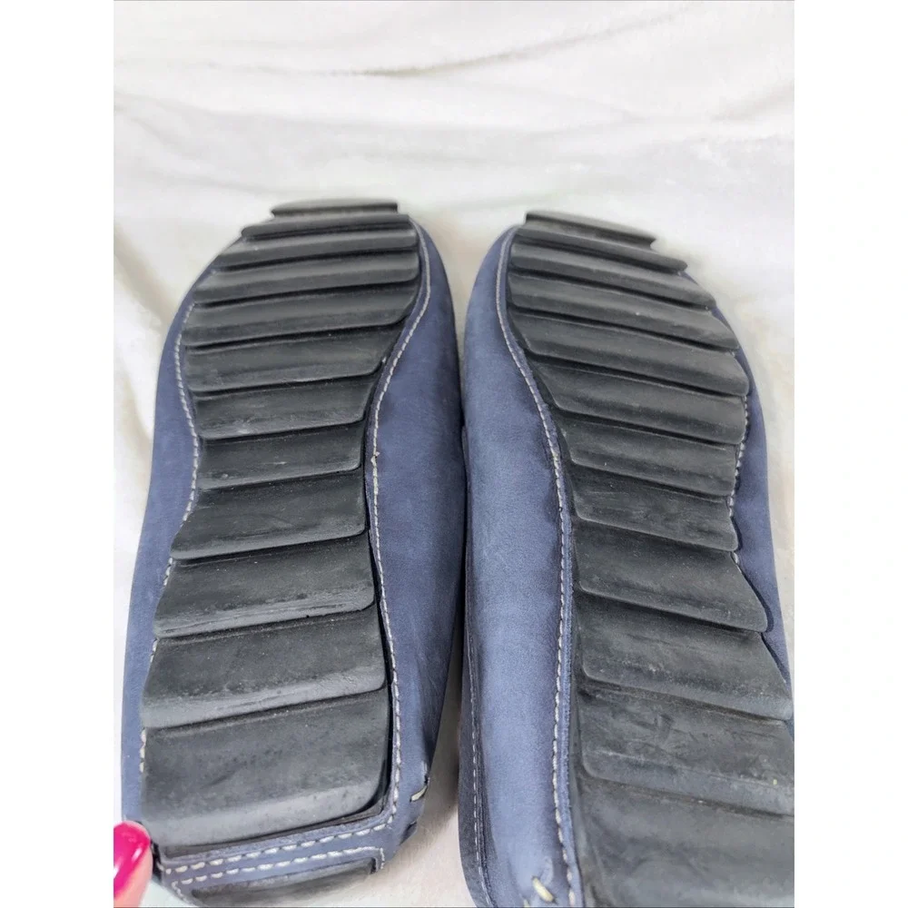 Mercanti Fiorentini Relax Men Blue Suede Driving Loafers Size 13M Travel Comfort